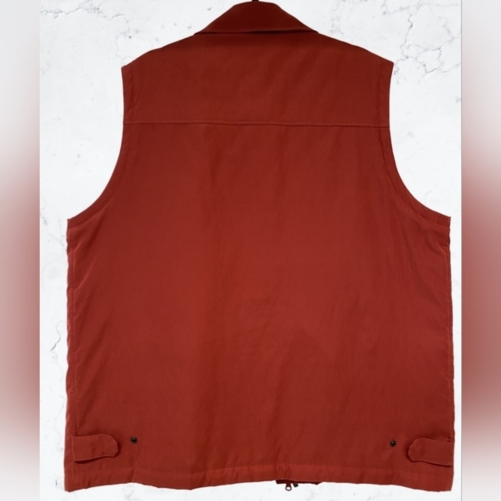 MENS JOS.‎ A. BANK RED ZIP-UP LINED/ INSULATED VEST JACKET SIZE XL - Picture 3 of 7